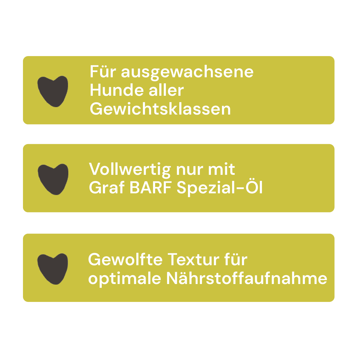 Eigenschaften Graf BARF Sensitivmenü Hähnchen