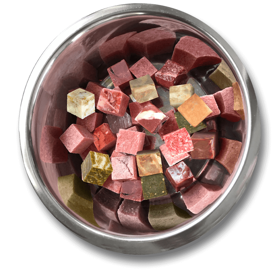 Graf Barf Vollwertmenü Lamm im Futternapf